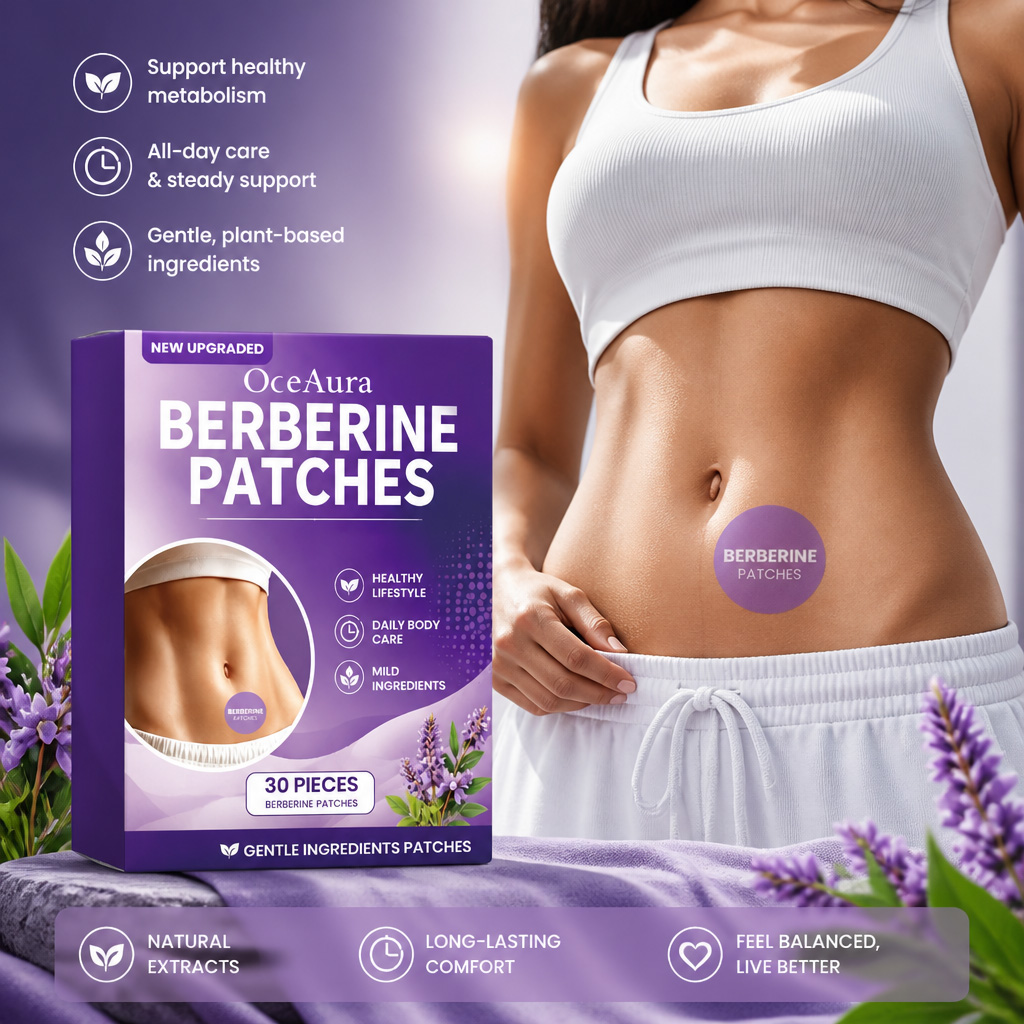 Herbal Wellness Formula - แผ่นแปะบำรุงผิว OceAura Berberine Care ดูแลสุขภาพผิวด้วยสมุนไพรธรรมชาติ ส่วนผสมจากธรรมชาติที่อ่อนโยน