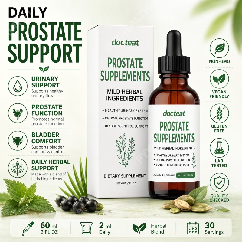 Herbal Wellness Formula - อาหารเสริมสมุนไพรชนิดน้ำผสมสารสกัดจากซอว์ พาล์มเมตโต ตำแย และเมล็ดฟักทอง สูตรจากพืชธรรมชาติเพื่อสุขภาพที่ดีของผู้ชายทุกวัน ขนาด