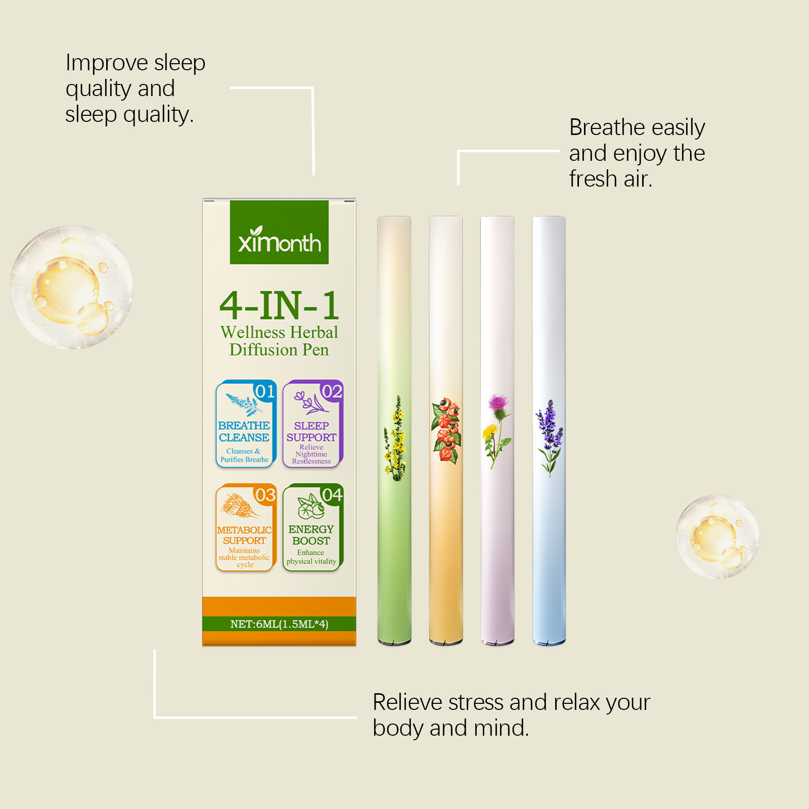 แท่งสมุนไพร 4 in 1 ช่วยเพิ่มพล - Herbal And Wellness บทวิจารณ์และราคา