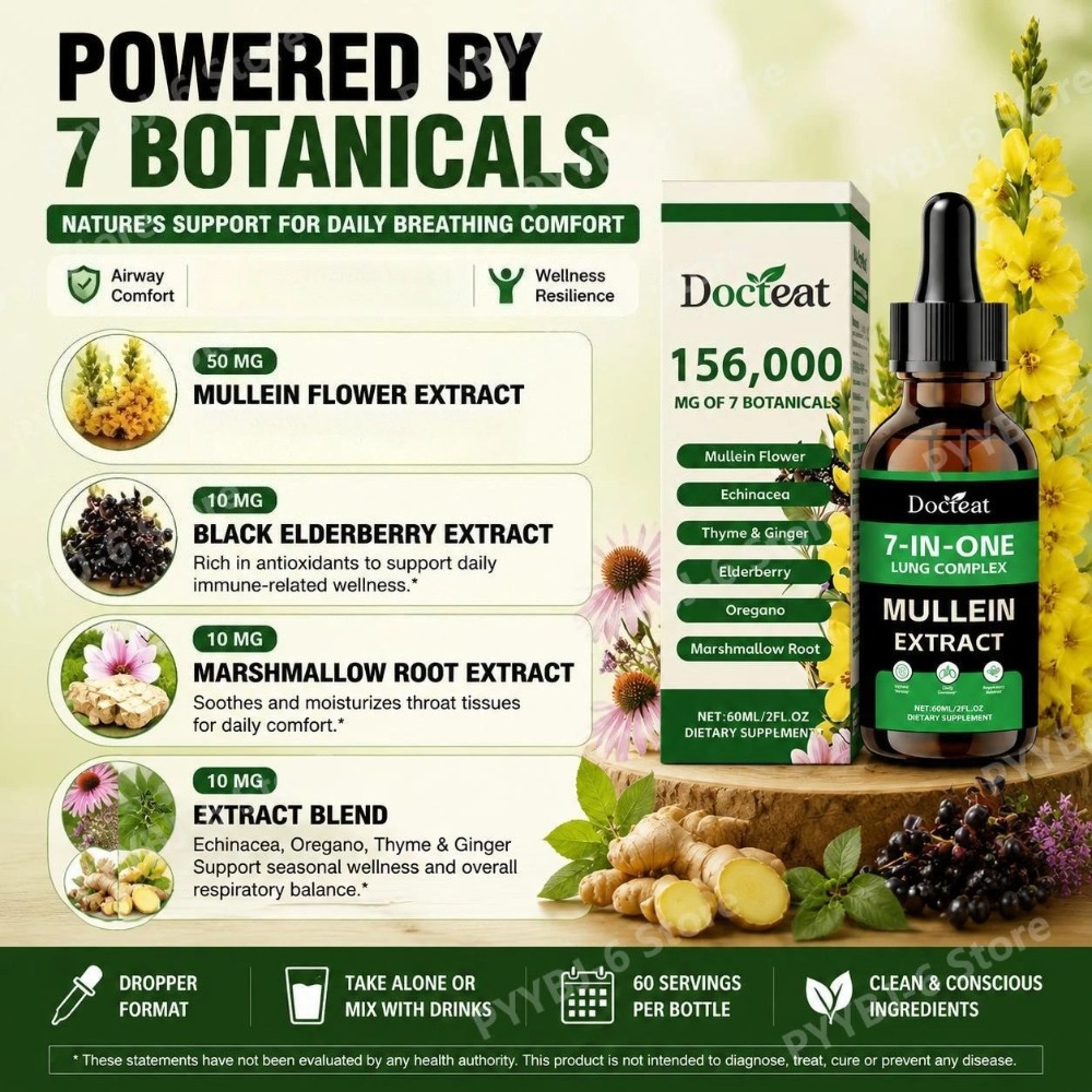 ด็อกทีท 7-in-1 สารสกัดมัลลีนแบ - Herbal And Wellness บทวิจารณ์และราคา