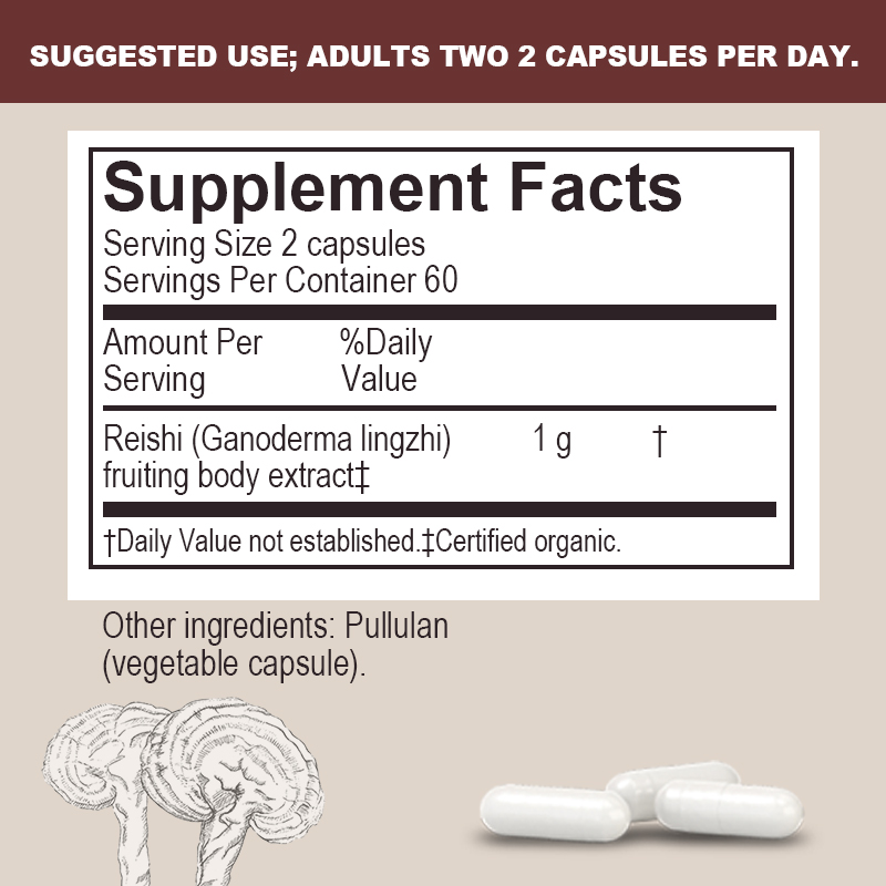 Reishi Capsules - บรรเทาความเค - Tulsi Holy Basil บทวิจารณ์และราคา