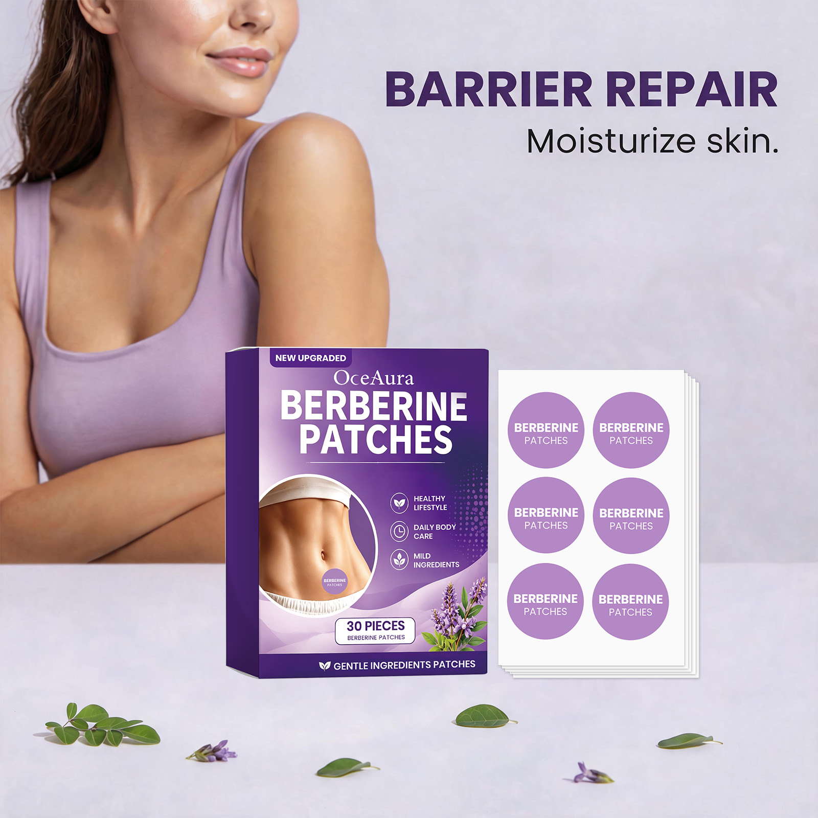 แผ่นแปะบำรุงผิว OceAura Berber - Herbal Wellness Formula บทวิจารณ์และราคา