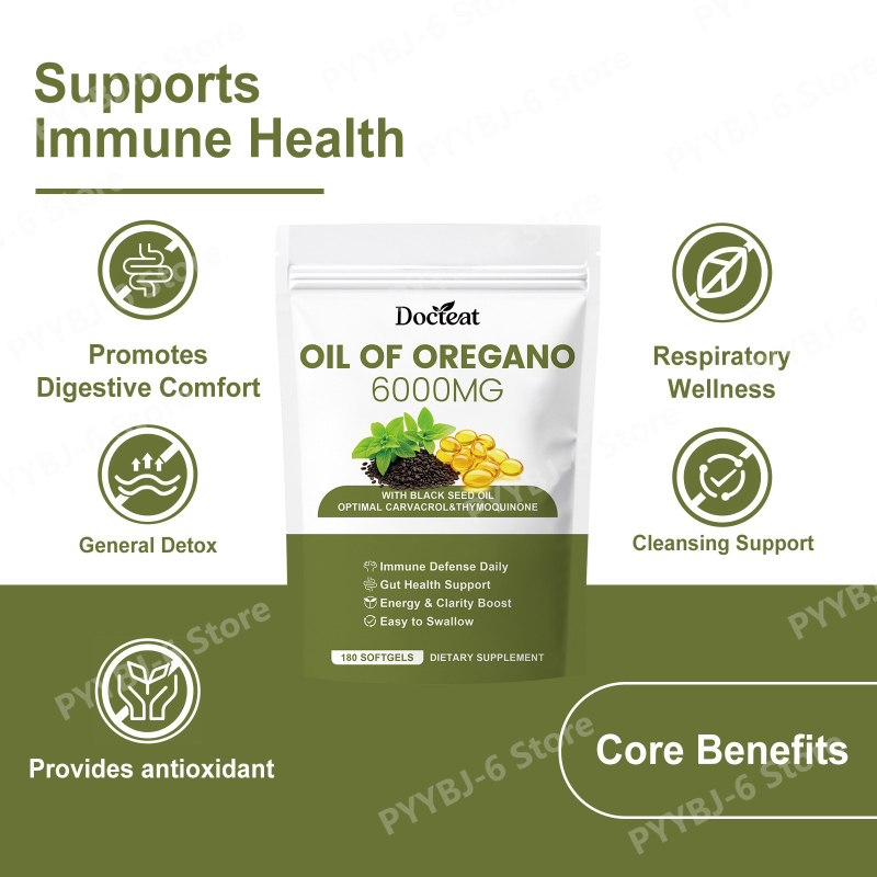 น้ำมันออริกาโนแบบซอฟต์เจล ผสมเ - Herbal Wellness Formula บทวิจารณ์และราคา