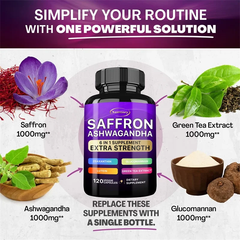 Saffron Ashwagandha อาหารเสริม - Tulsi Holy Basil บทวิจารณ์และราคา